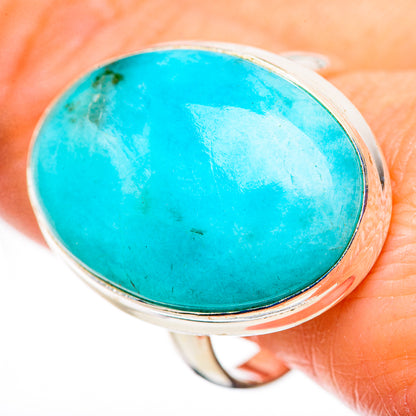 Peruvian Amazonite Rings handcrafted by Ana Silver Co - RING132291