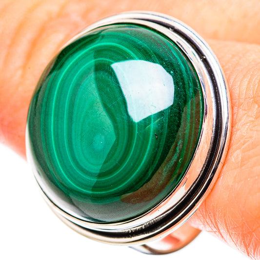 Malachite Rings handcrafted by Ana Silver Co - RING132295