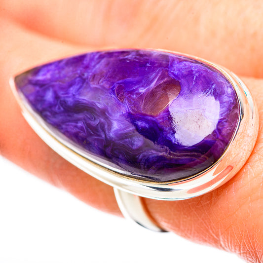 Charoite Rings handcrafted by Ana Silver Co - RING132317