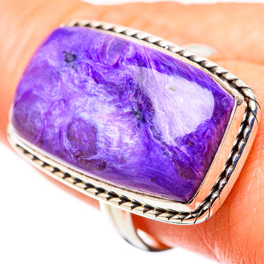 Charoite Rings handcrafted by Ana Silver Co - RING132318