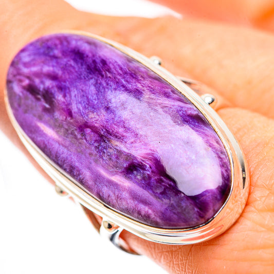 Charoite Rings handcrafted by Ana Silver Co - RING132337