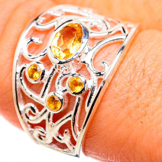 Citrine Rings handcrafted by Ana Silver Co - RING132356