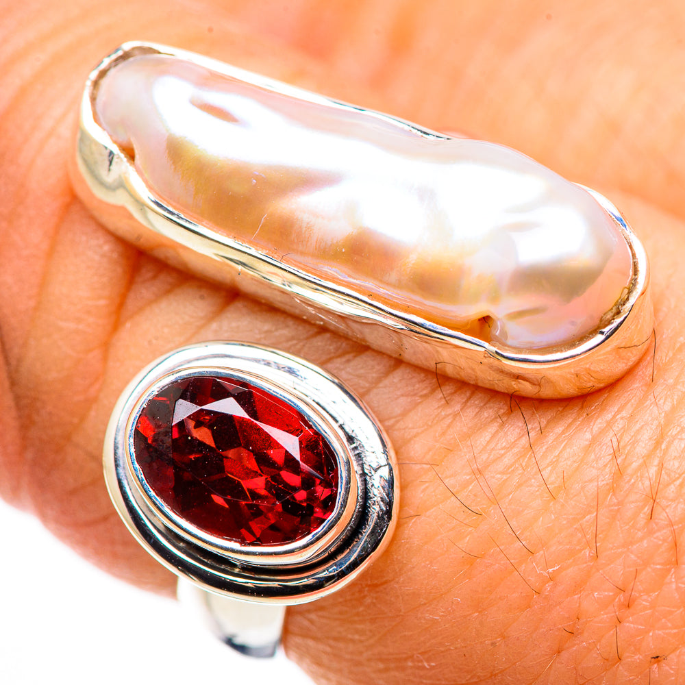 Biwa Pearl Rings handcrafted by Ana Silver Co - RING132360