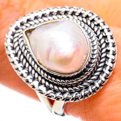Biwa Pearl Rings handcrafted by Ana Silver Co - RING132366