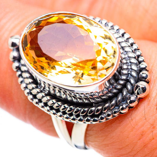 Citrine Rings handcrafted by Ana Silver Co - RING132377