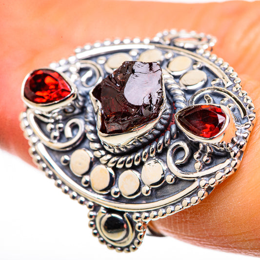 Garnet Rings handcrafted by Ana Silver Co - RING132381
