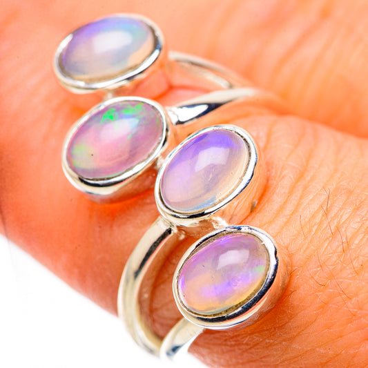 Ethiopian Opal Rings handcrafted by Ana Silver Co - RING132390
