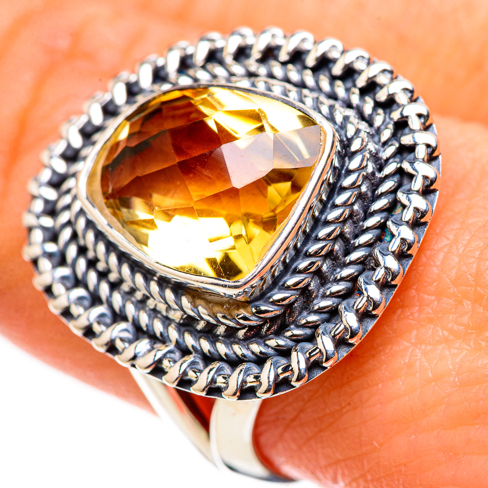 Citrine Rings handcrafted by Ana Silver Co - RING132398