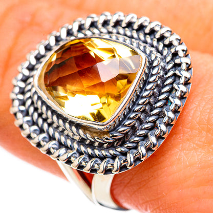 Citrine Rings handcrafted by Ana Silver Co - RING132398