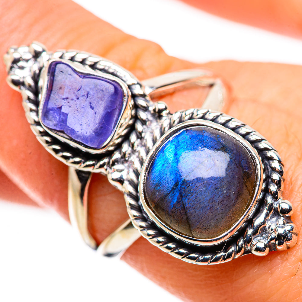 Labradorite Rings handcrafted by Ana Silver Co - RING132408