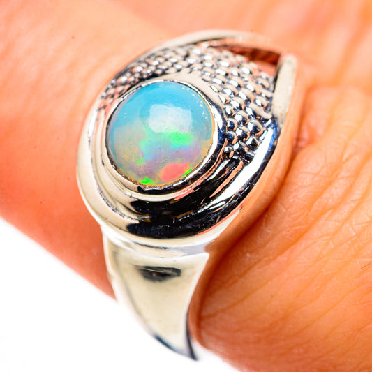 Ethiopian Opal Rings handcrafted by Ana Silver Co - RING132409