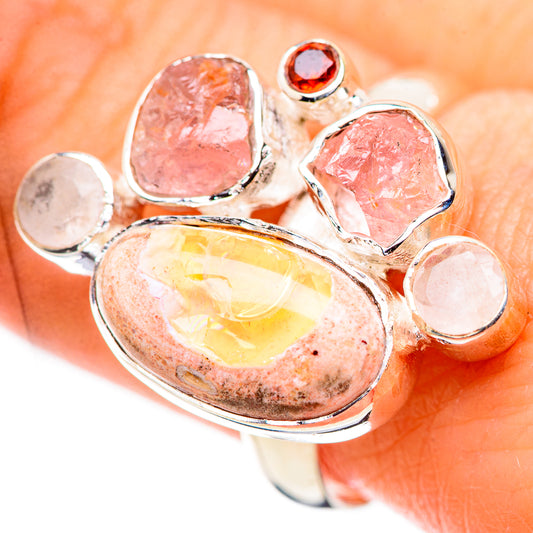 Mexican Fire Opal Rings handcrafted by Ana Silver Co - RING132410