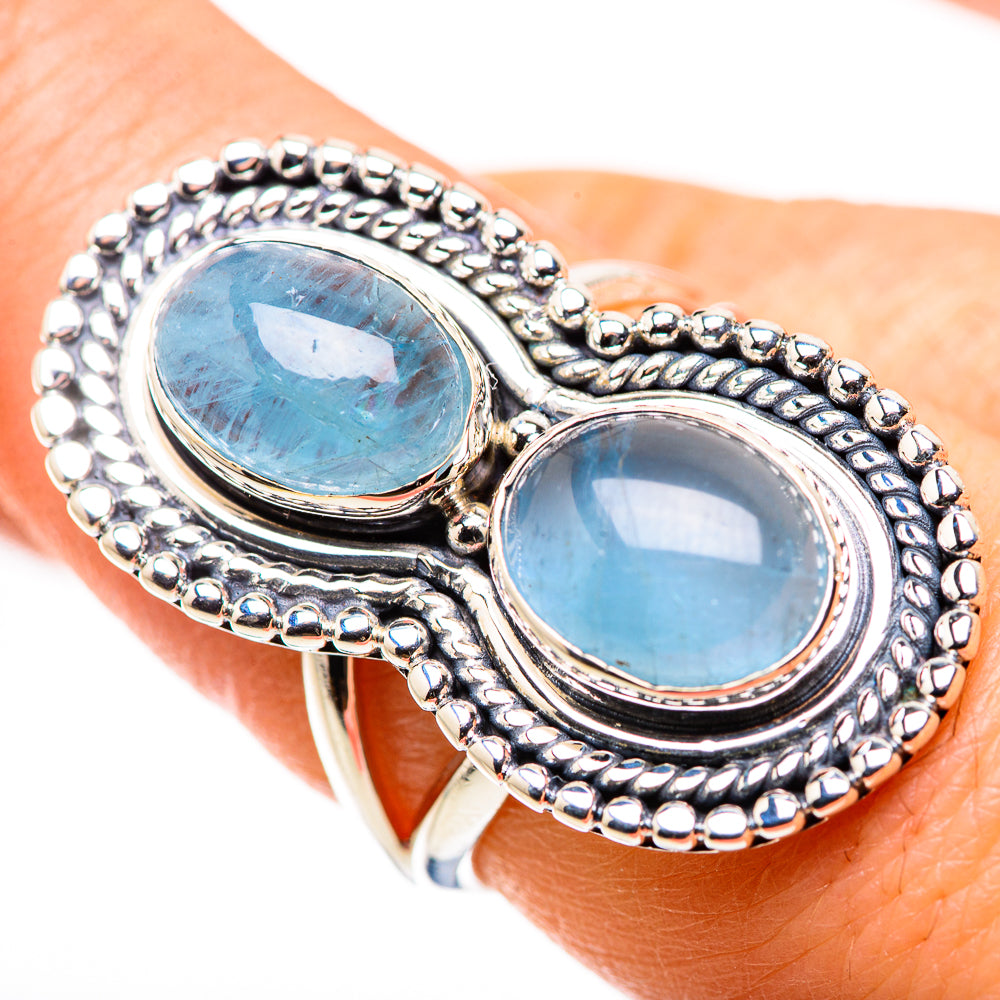Aquamarine Rings handcrafted by Ana Silver Co - RING132412