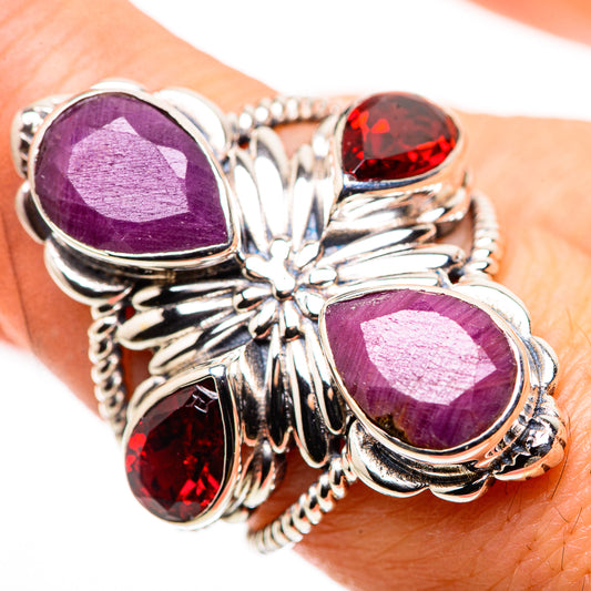 Ruby Rings handcrafted by Ana Silver Co - RING132421