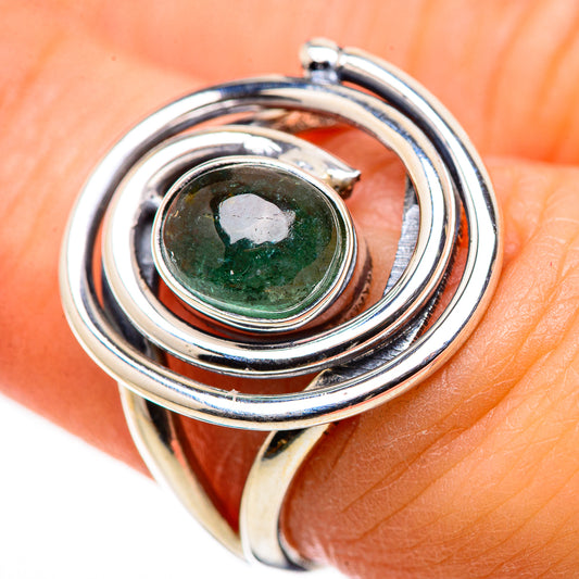 Green Tourmaline Rings handcrafted by Ana Silver Co - RING132430