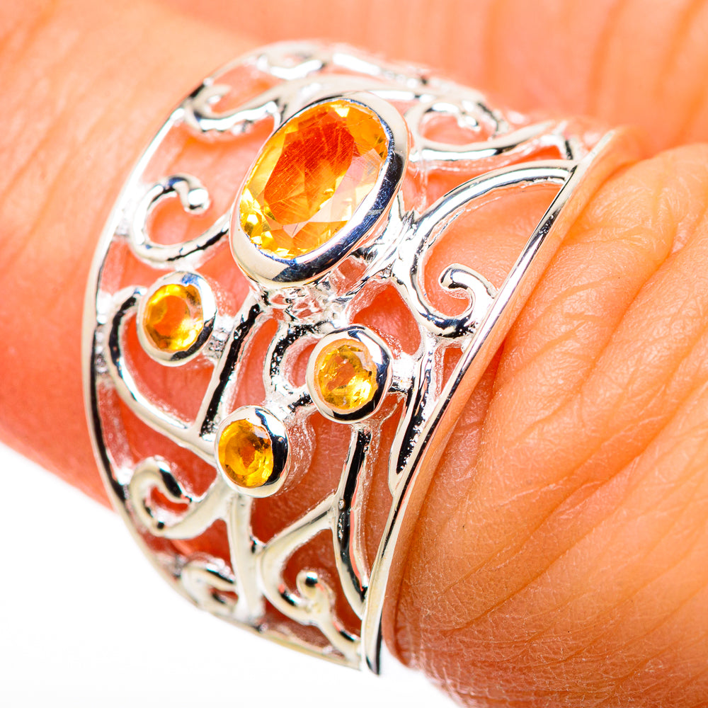 Citrine Rings handcrafted by Ana Silver Co - RING132435