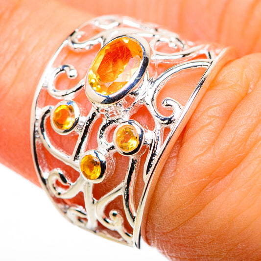 Citrine Rings handcrafted by Ana Silver Co - RING132435