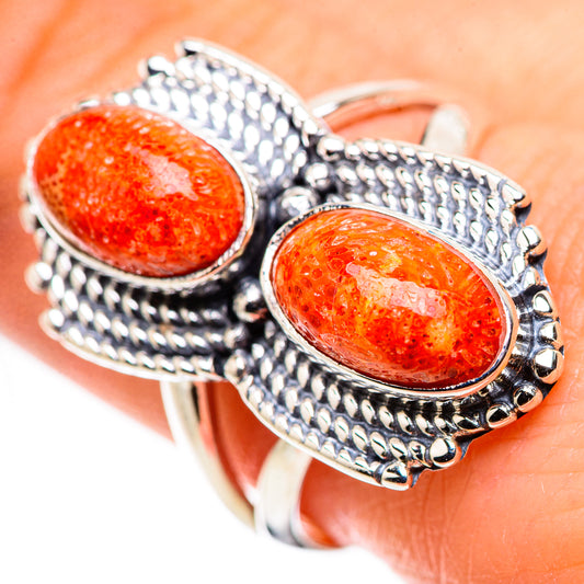 Sponge Coral Rings handcrafted by Ana Silver Co - RING132436