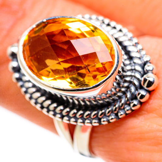 Citrine Rings handcrafted by Ana Silver Co - RING132449
