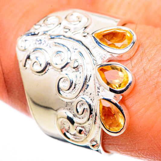 Citrine Rings handcrafted by Ana Silver Co - RING132450