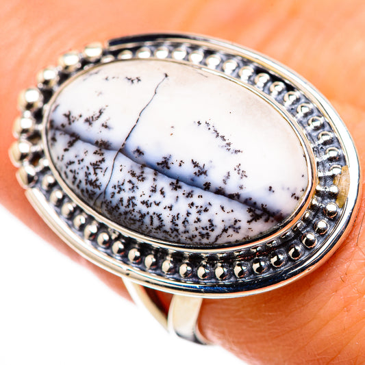 Dendritic Opal Rings handcrafted by Ana Silver Co - RING132457