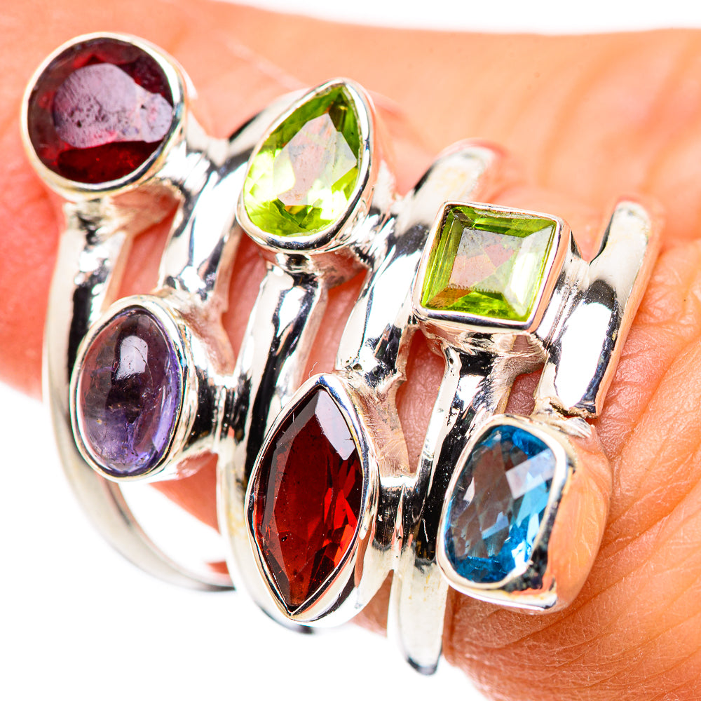 Garnet Rings handcrafted by Ana Silver Co - RING132459