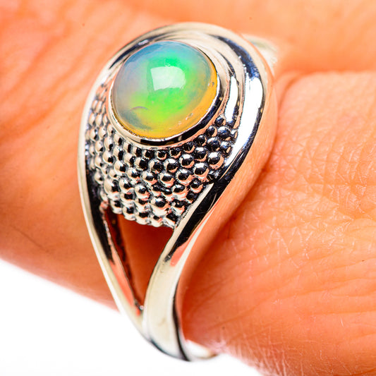 Ethiopian Opal Rings handcrafted by Ana Silver Co - RING132461