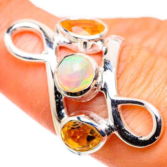 Ethiopian Opal Rings handcrafted by Ana Silver Co - RING132462