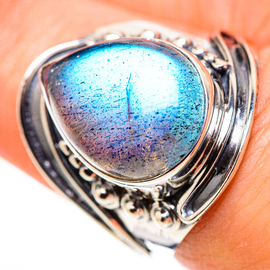 Labradorite Rings handcrafted by Ana Silver Co - RING132465