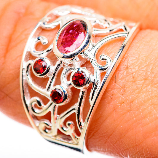 Garnet Rings handcrafted by Ana Silver Co - RING132471