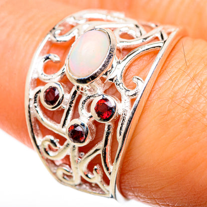 Ethiopian Opal Rings handcrafted by Ana Silver Co - RING132491