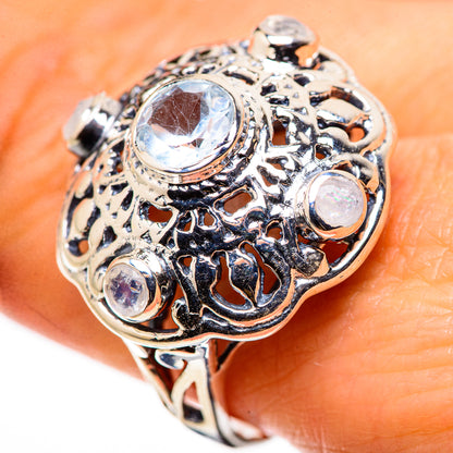 Blue Topaz Rings handcrafted by Ana Silver Co - RING132493