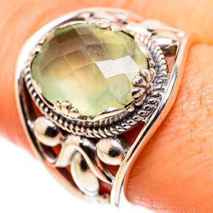 Prehnite Rings handcrafted by Ana Silver Co - RING132496