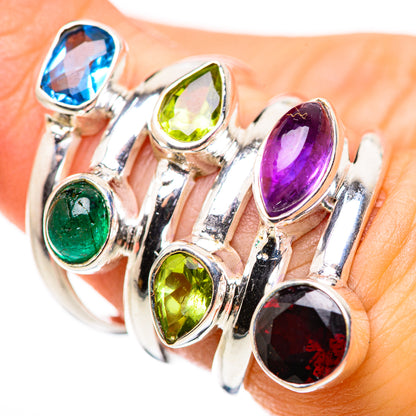 Garnet Rings handcrafted by Ana Silver Co - RING132502