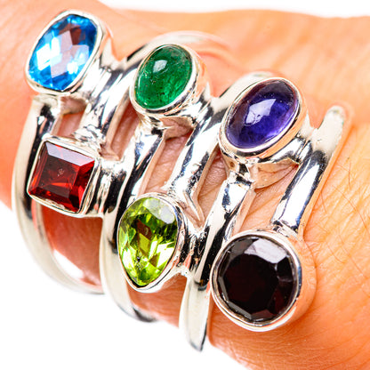 Garnet Rings handcrafted by Ana Silver Co - RING132503