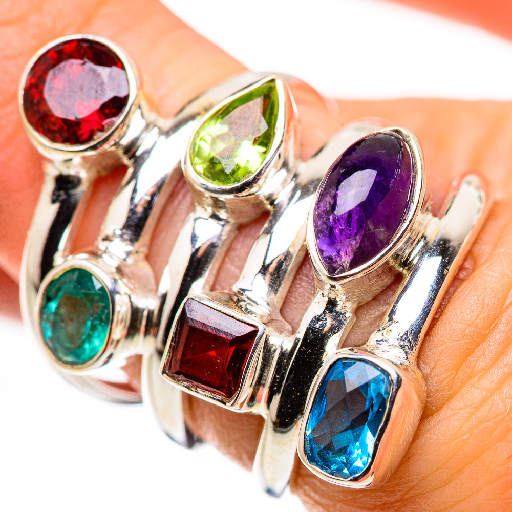 Garnet Rings handcrafted by Ana Silver Co - RING132513