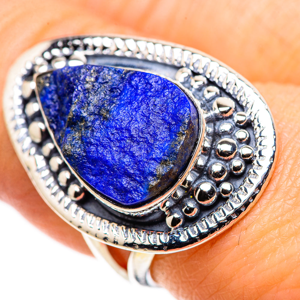 Lapis Lazuli Rings handcrafted by Ana Silver Co - RING132515