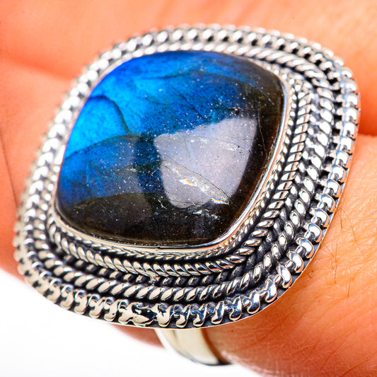 Labradorite Rings handcrafted by Ana Silver Co - RING132521