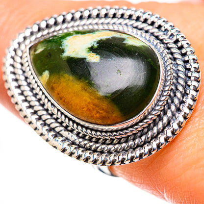 Rainforest Opal Rings handcrafted by Ana Silver Co - RING132525