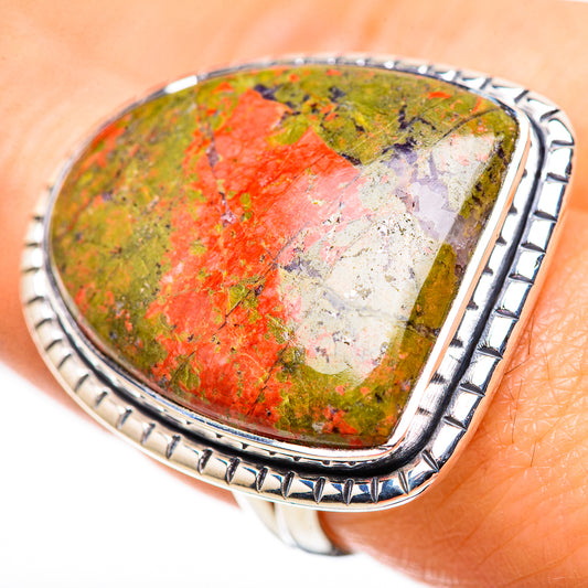Unakite Rings handcrafted by Ana Silver Co - RING132526