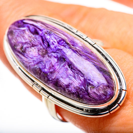 Charoite Rings handcrafted by Ana Silver Co - RING132532