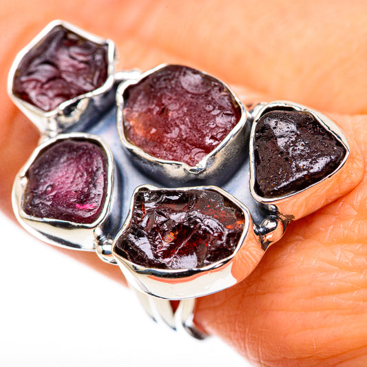 Garnet Rings handcrafted by Ana Silver Co - RING132533