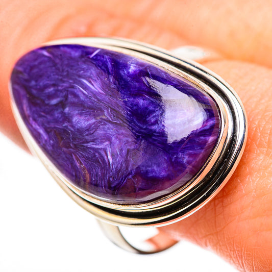 Charoite Rings handcrafted by Ana Silver Co - RING132557