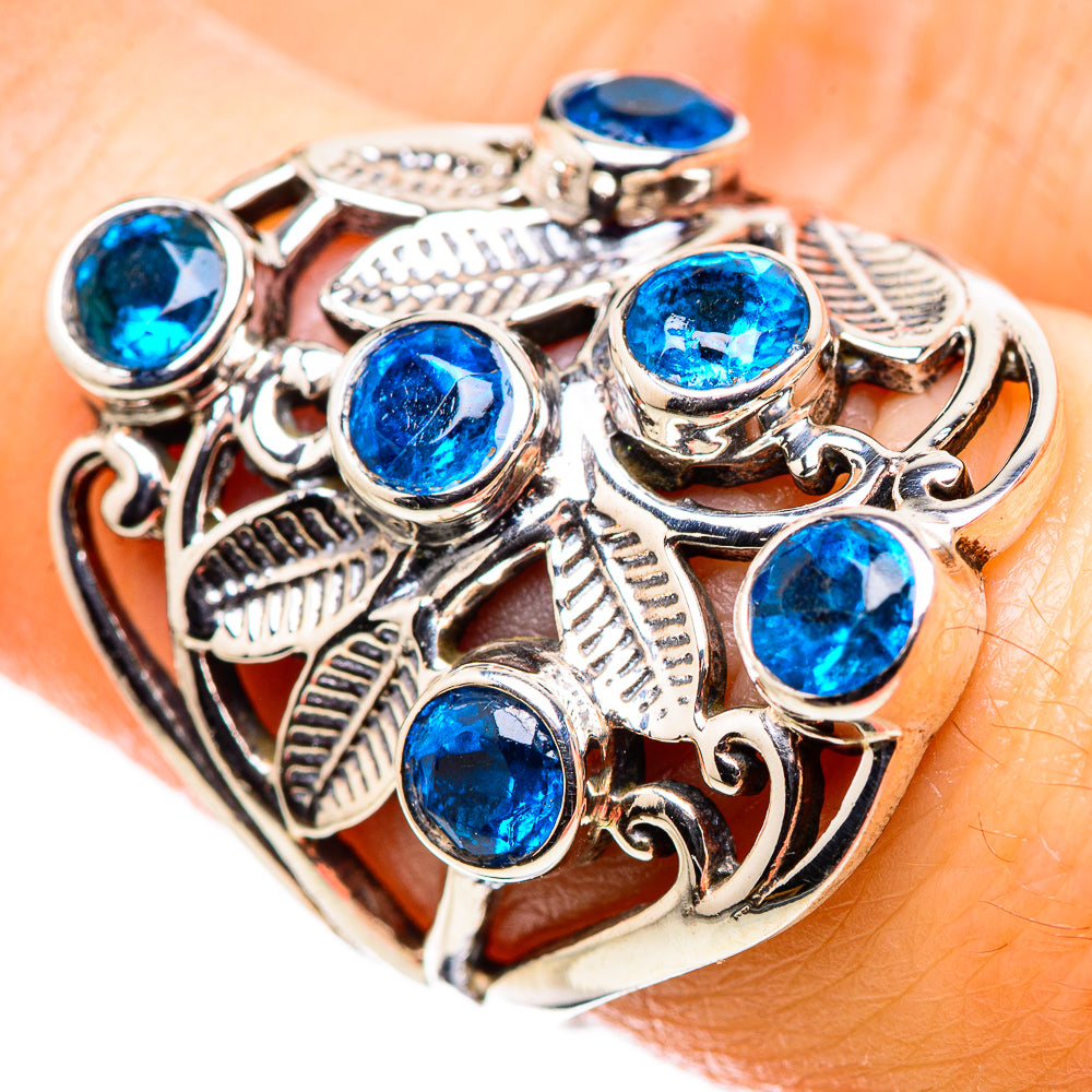 Swiss Blue Topaz Rings handcrafted by Ana Silver Co - RING132562