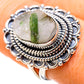 Green Tourmaline In Quartz Rings handcrafted by Ana Silver Co - RING132565