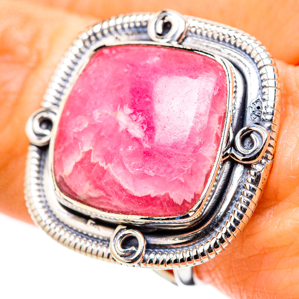 Rhodochrosite Rings handcrafted by Ana Silver Co - RING132569
