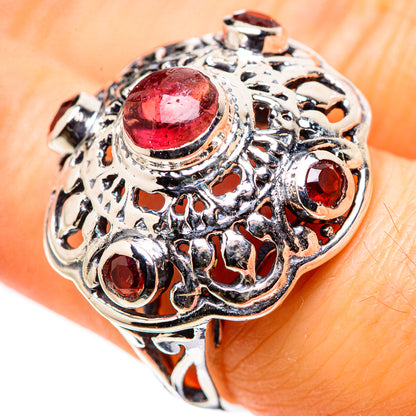 Pink Tourmaline Rings handcrafted by Ana Silver Co - RING132571
