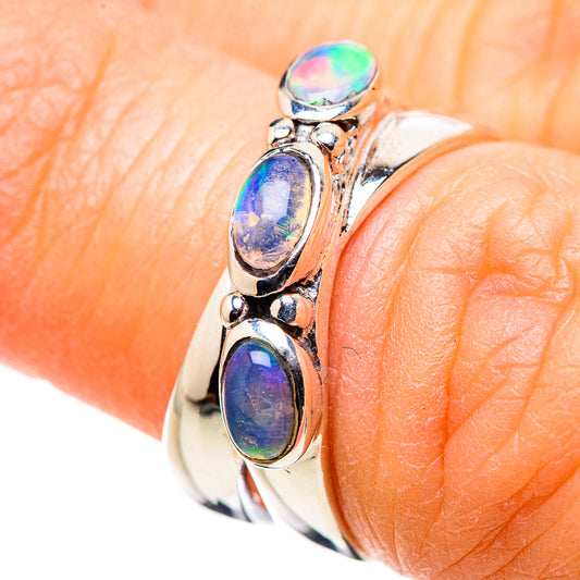Ethiopian Opal Rings handcrafted by Ana Silver Co - RING132578