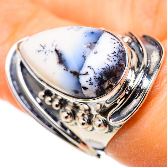 Dendritic Opal Rings handcrafted by Ana Silver Co - RING132595