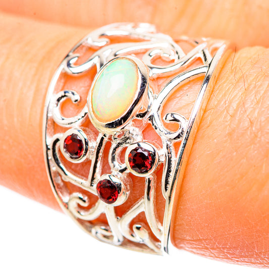 Ethiopian Opal Rings handcrafted by Ana Silver Co - RING132599